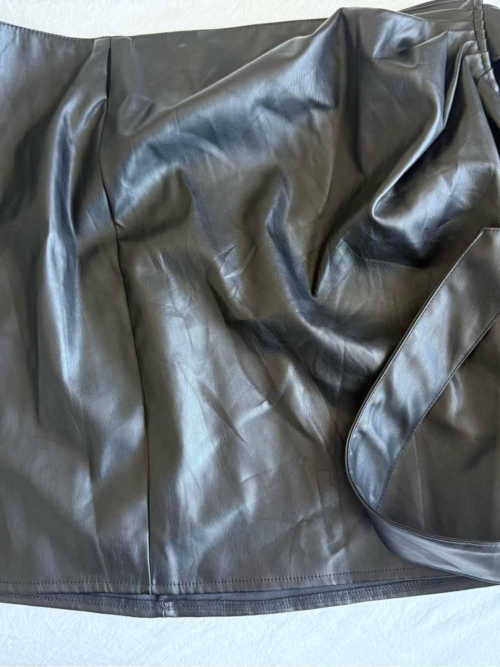 Black Faux Leather Skirt - Classic Slim Fit